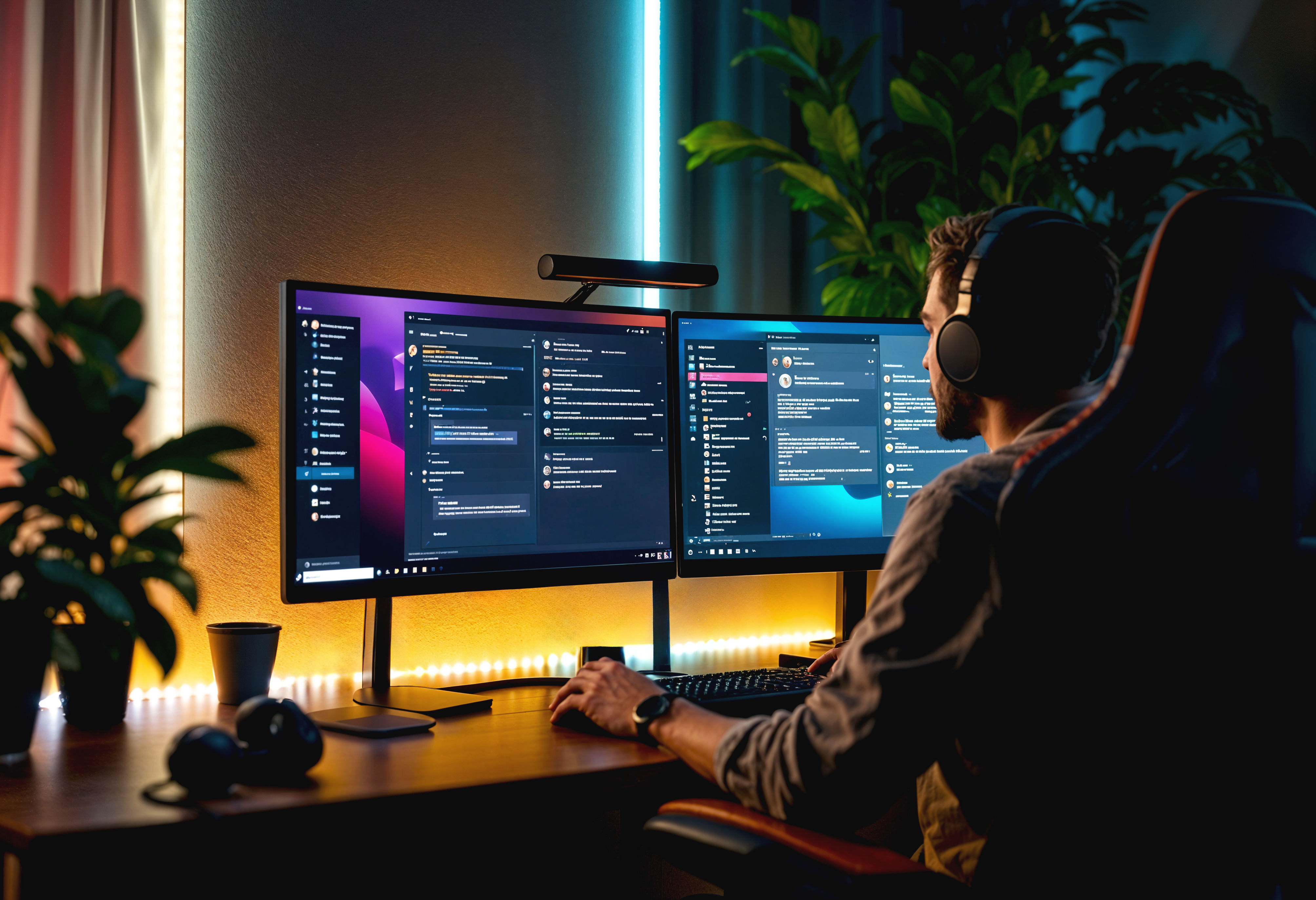 Programmer Working at Night